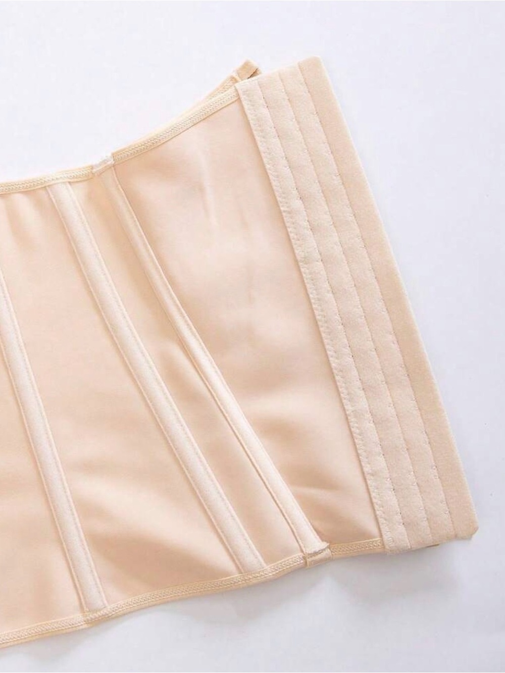 Beige Waist Trainer Corset Zipper Front Shapewear - Picture 4 of 5